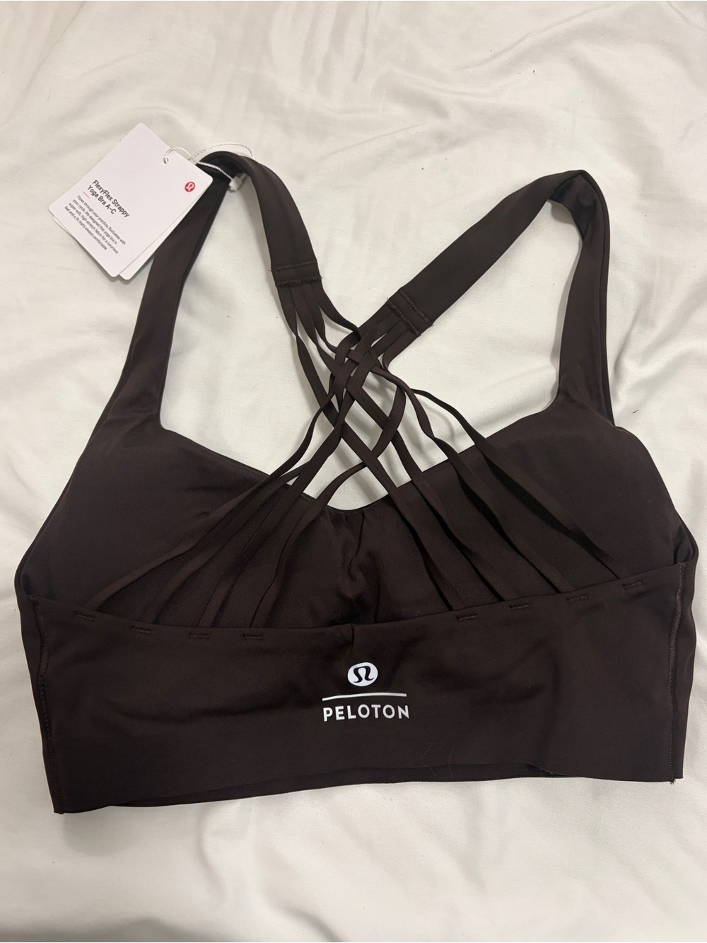 NWT lululemon athletica Black Strappy Back Sports Bra